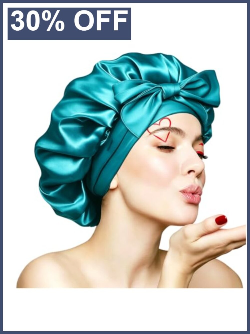 Silk Bonnet for Sleeping Women, Adjustable Night Cap for Curly Hair, Satin Hair